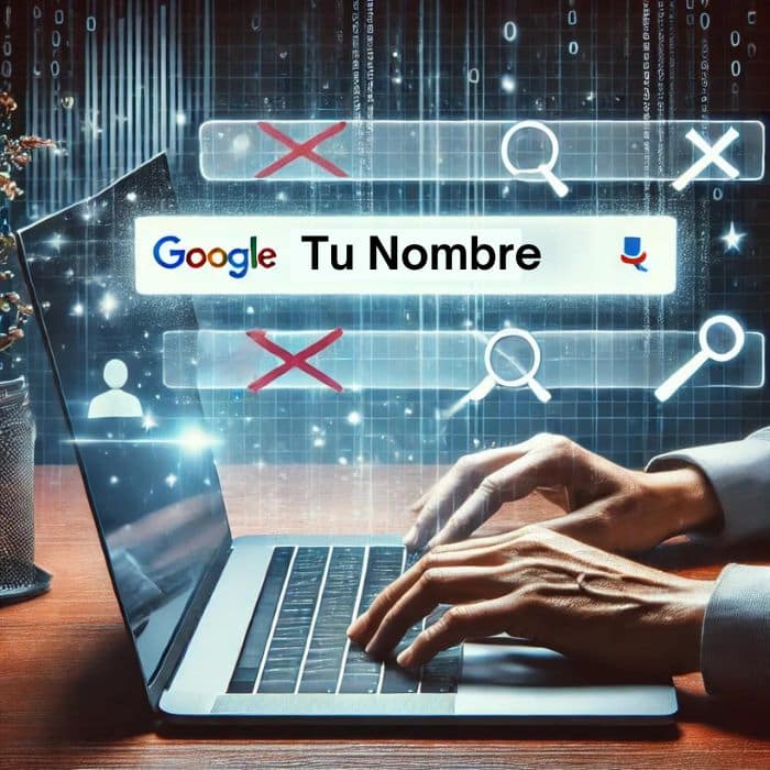 Proceso para limpiar tu reputación online en Google eliminando resultados negativos.