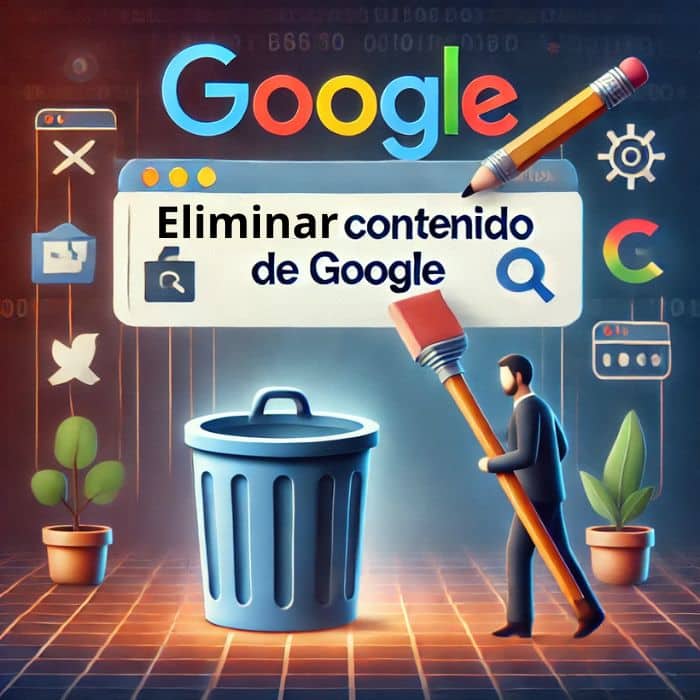 eliminar contenido de google