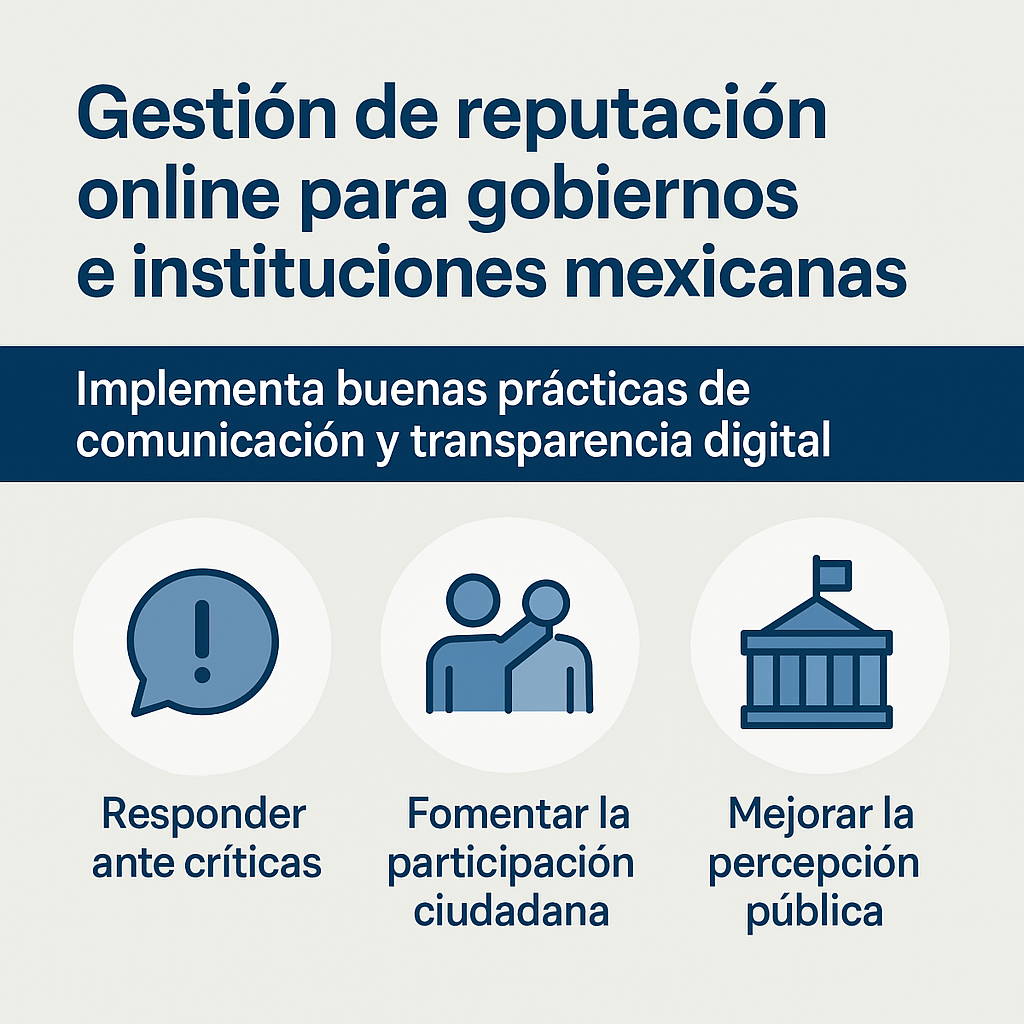gestión de reputación online para gobiernos e instituciones mexicanas