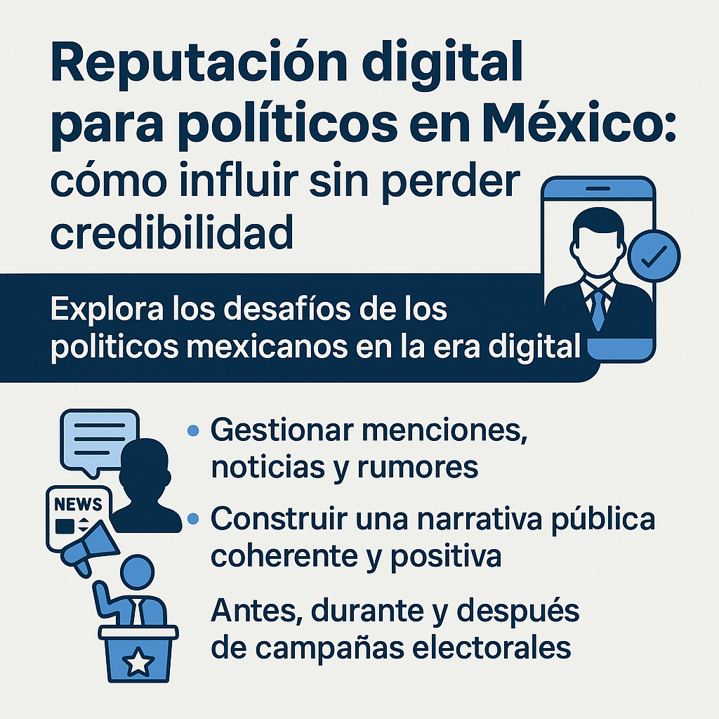 Reputación digital para políticos en México cómo influir sin perder credibilidad