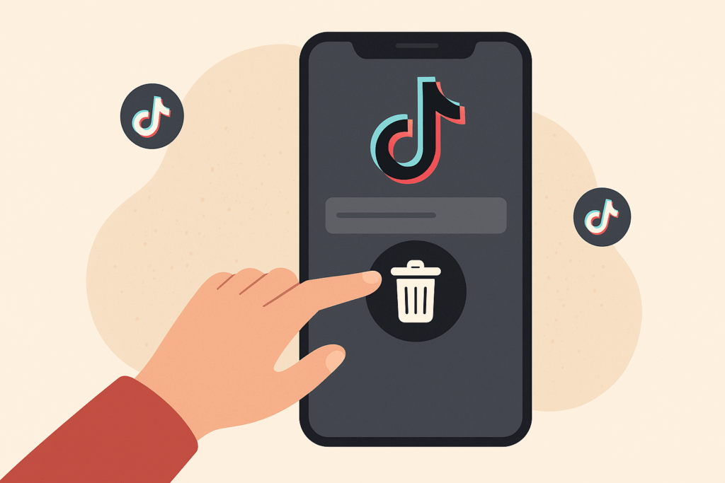 eliminar contenido de tiktok