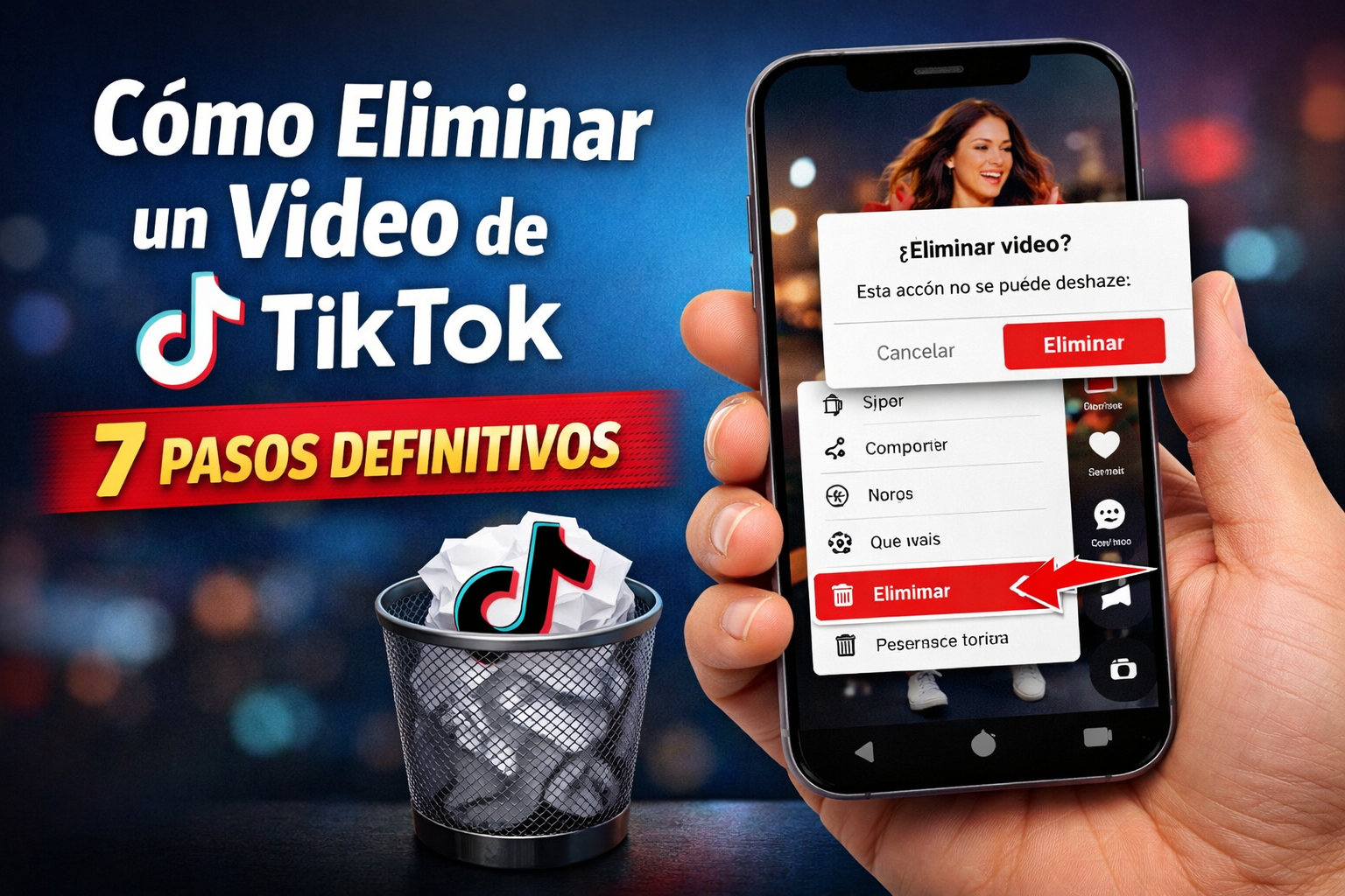 como eliminar un video de tiktok paso a paso desde el celular