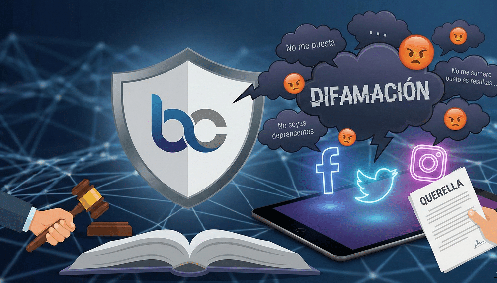 Delito de difamación en redes sociales afectando la reputación digital de un negocio.
