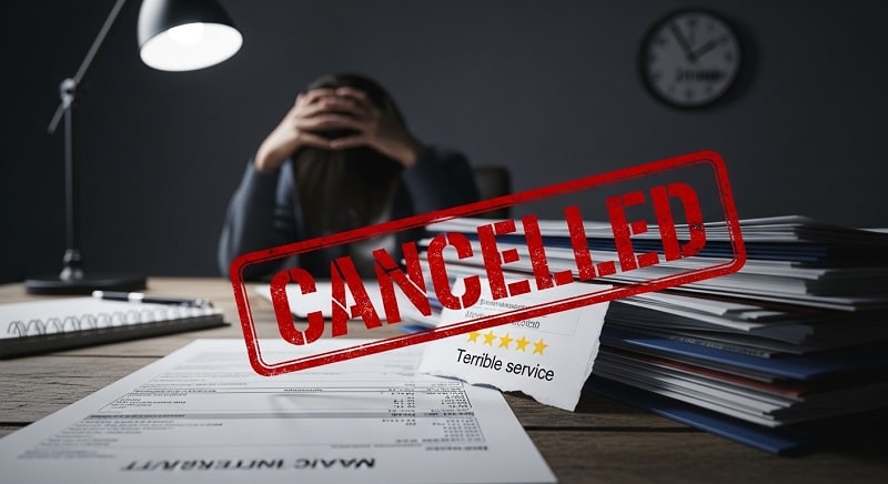 Imagen de marca Cancelado en 24 horas