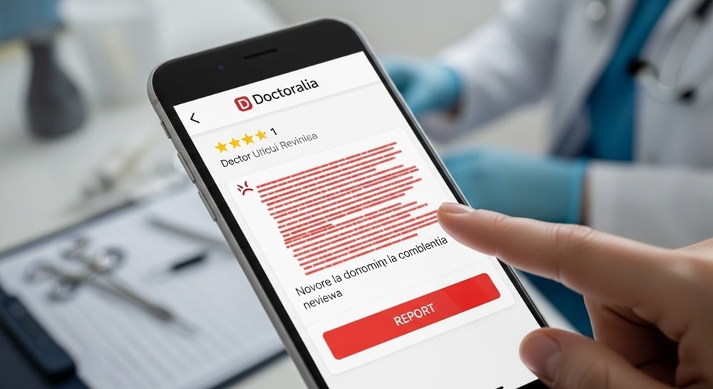 Eliminar reseñas falsas de Doctoralia