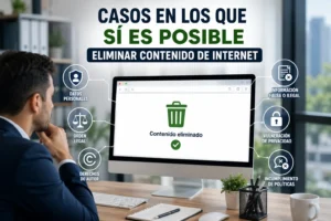 Casos en los que sí es posible eliminar contenido de Internet