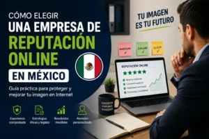 Cómo elegir una empresa de reputación online en México