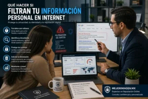 Qué hacer si filtran tu información personal en Internet