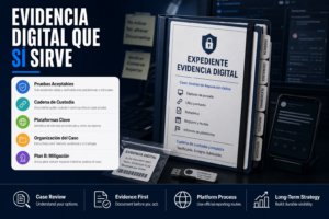 Anatomía de un expediente probatorio para enfrentar ataques en Facebook, X y Google